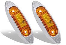 Amber Led Marker Light, LED de 24V LED Light, LED Marker Light for Truck, Light Light de 24V LED para caminh&atilde;o, Amber Led Marker Light for Truck