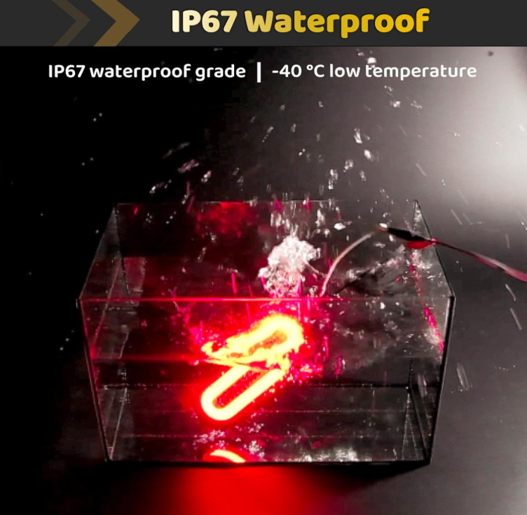 Reboque traseiro oval LED de 6" vermelho à prova d'água para luz traseira de caminhão