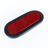 Luz traseira oval de LED vermelho de 6 ""