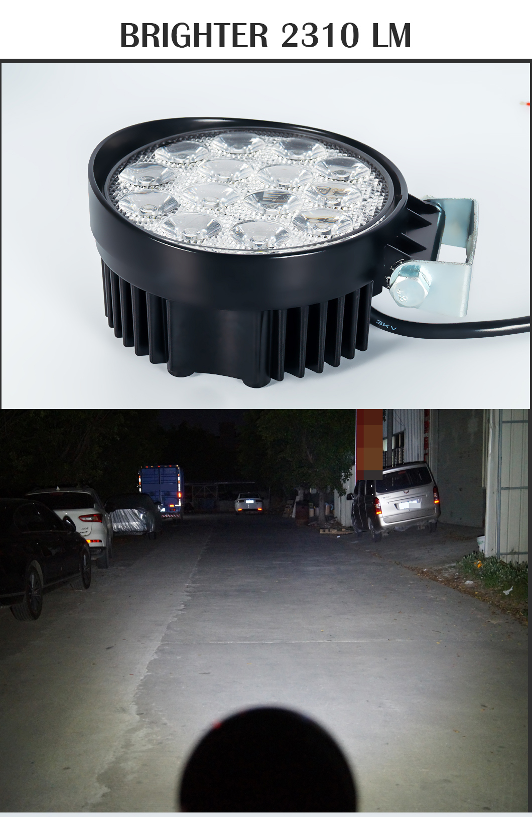 Pesado 48W*2 Luz de trabalho LED para caminh&otilde;es