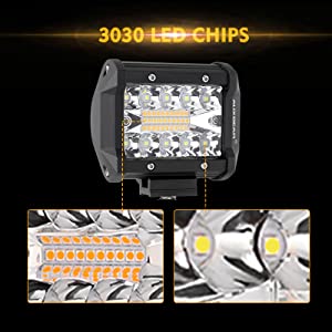 LED 4 polegadas quadradas 120W Luz de trabalho 