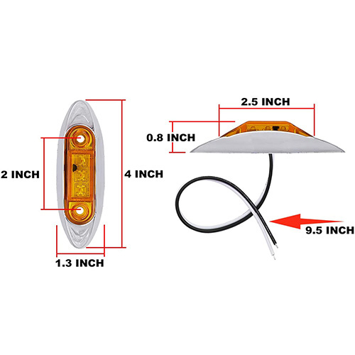 Amber LED Light Marker Lights para GMC Silverado da China Fabricante Luz de carro para Turck 