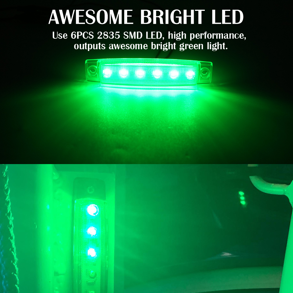 Luz de marcador de LED de barco/reboque de 3,5 polegadas com indicadores