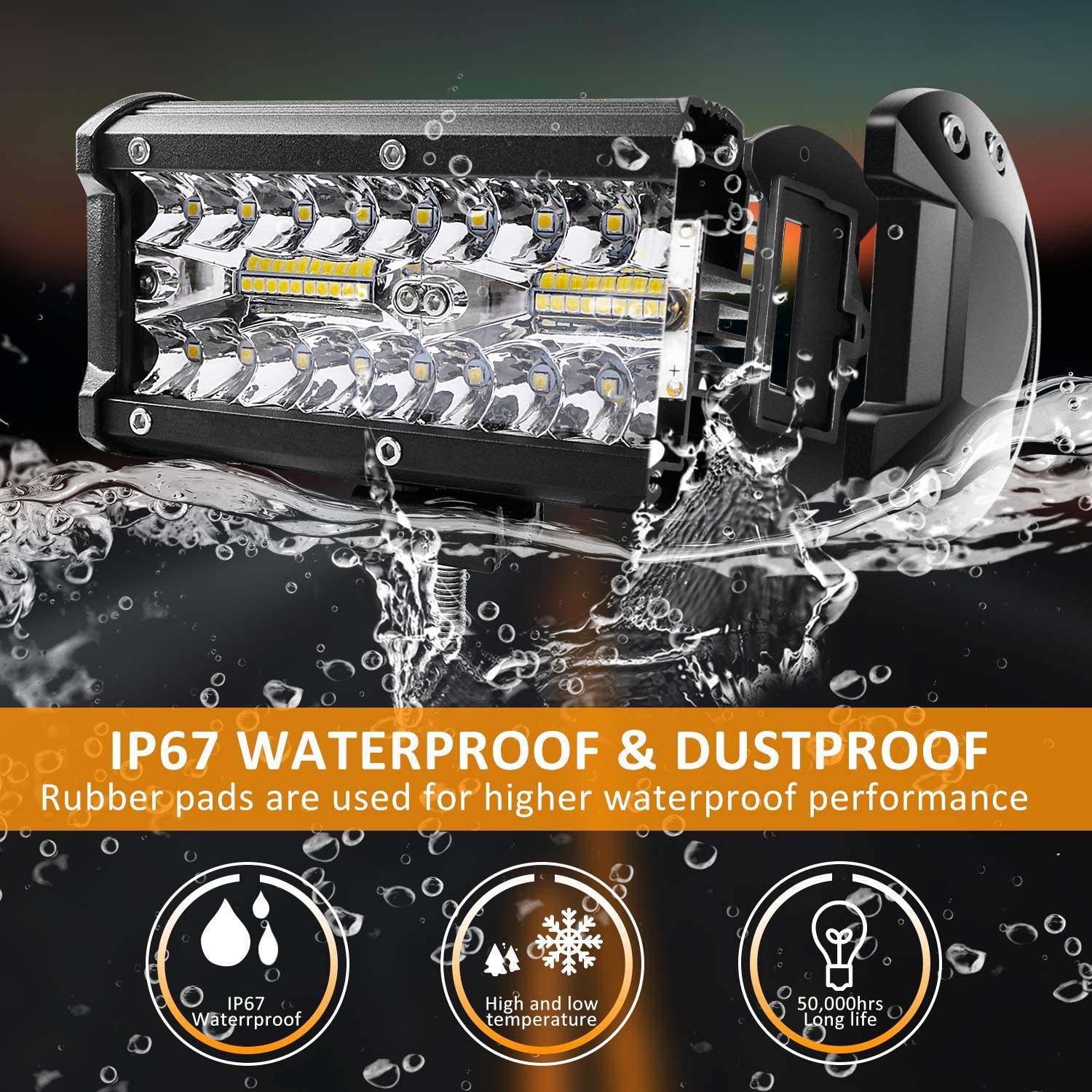 Luz de trabalho LED de 27 Watts, luz de trabalho LED &agrave; prova de &aacute;gua, luz de trabalho LED quadrada de 27 Watts, luz de trabalho LED de venda quente, luz de trabalho LED de venda quente de 48 W