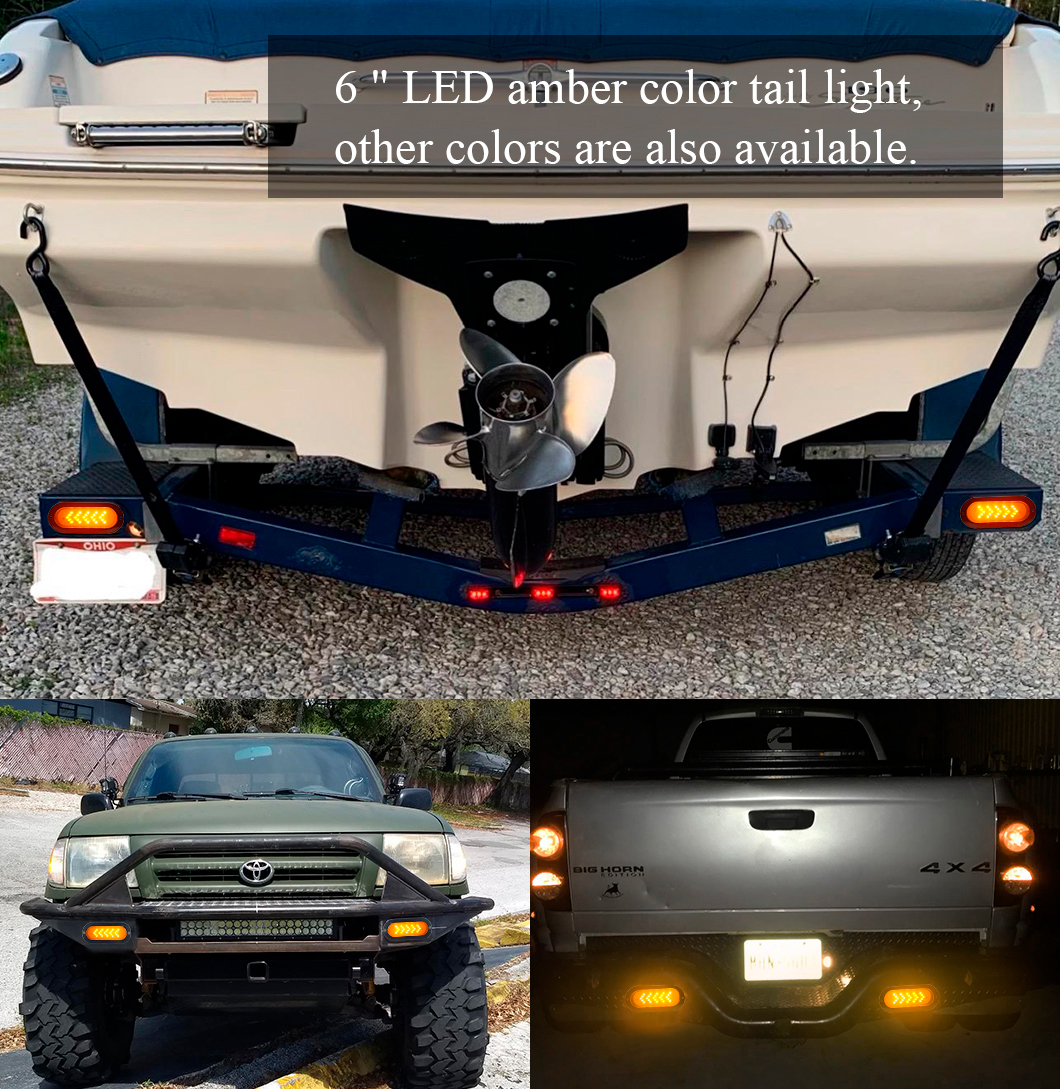 Luz traseira de 6 polegadas LED 6 
