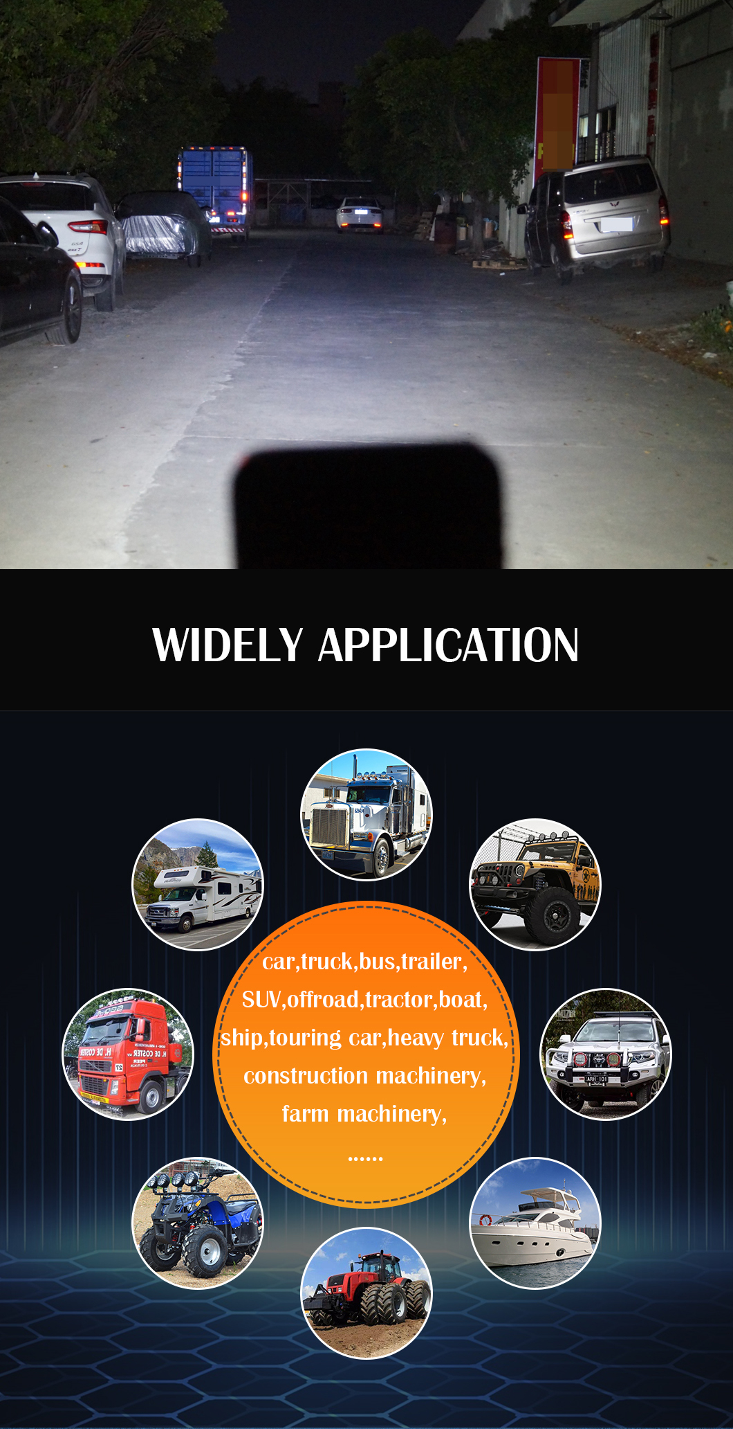 Automotive 48W*2 LED LED SQUIRA LIGH