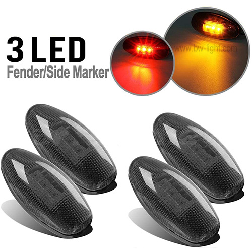 Luz do marcador de libera&ccedil;&atilde;o do caminh&atilde;o LED com cromo 