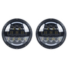 7 "farol de LED para Jeep Wrangler DRL Luzes de trabalho com alto feixe baixo