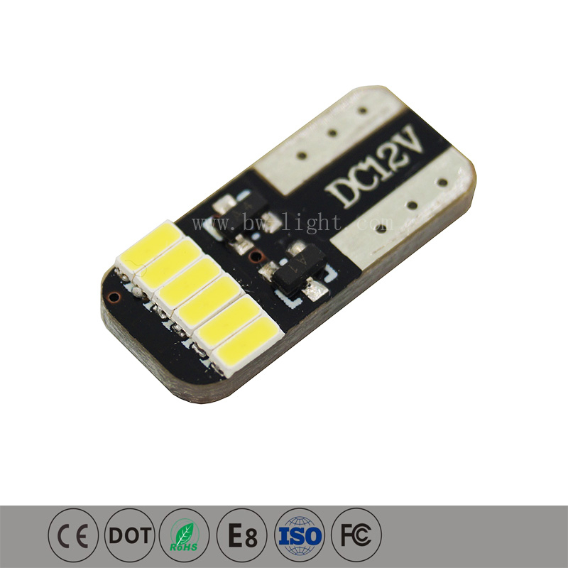 Lâmpada led para carro azul Wedge T10