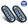 Luz traseira de LED oval âmbar de 6 polegadas 