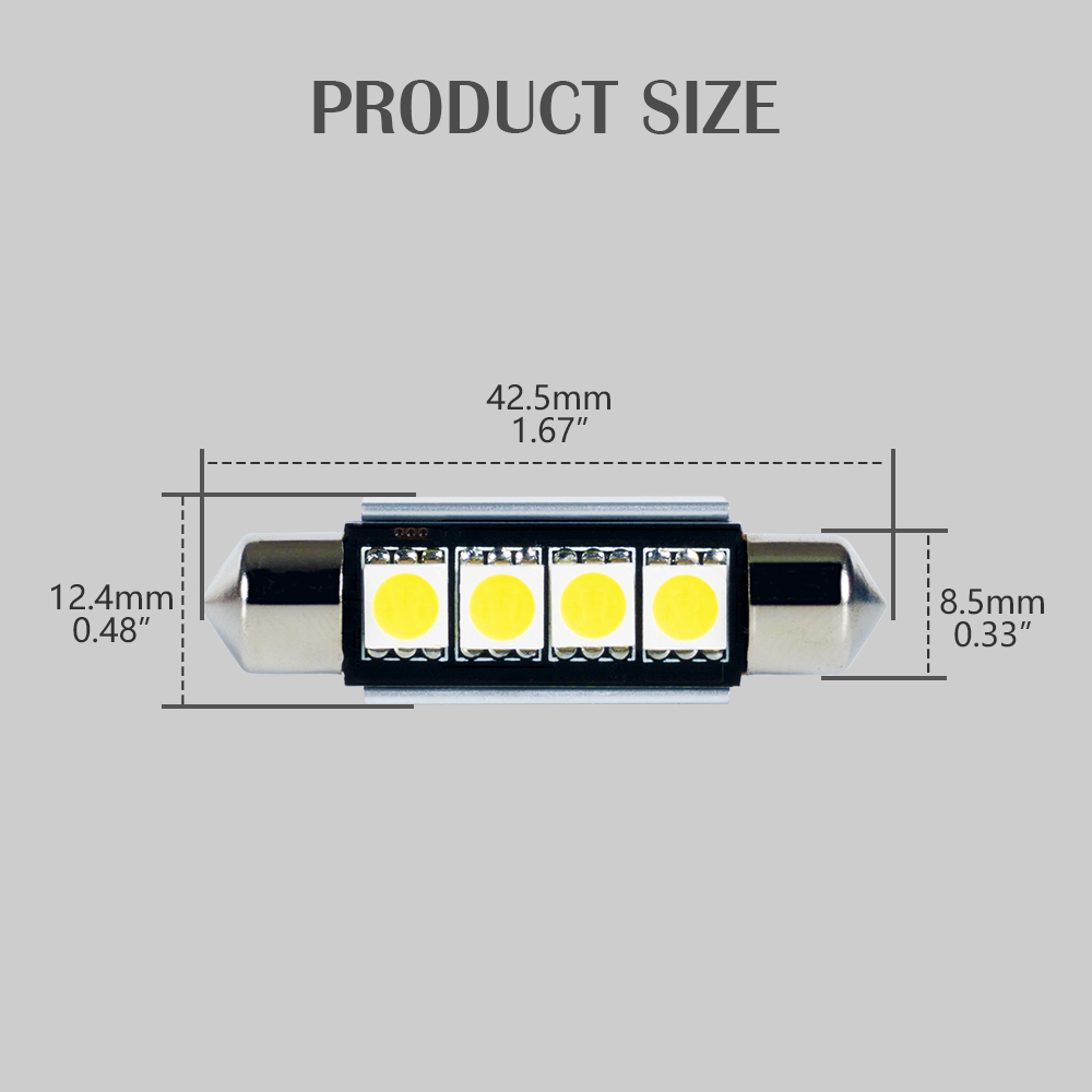 CANBUS SUPER BRIGHTOON Festoon Auto Light LED Bulbs