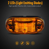 Luz do marcador lateral do Amber Automotive para caminhões