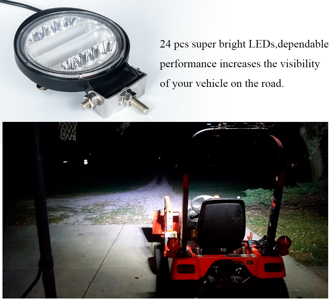 Luz de trabalho LED de 4 polegadas 72W 4 