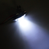 Luz de marcador de mini -LED branco com moldura cromada 