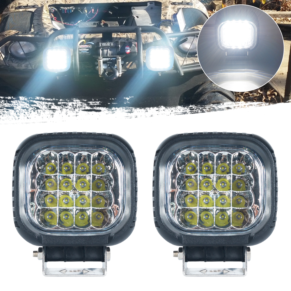 Luz de trabalho LED de 12W, luz de trabalho de LED amarelo de 12w, luz de trabalho de LED quadrado, luz de trabalho de LED de 12w, LED Cree Work Light