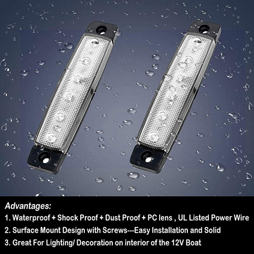 luz indicadora lateral led branca automotiva para carros