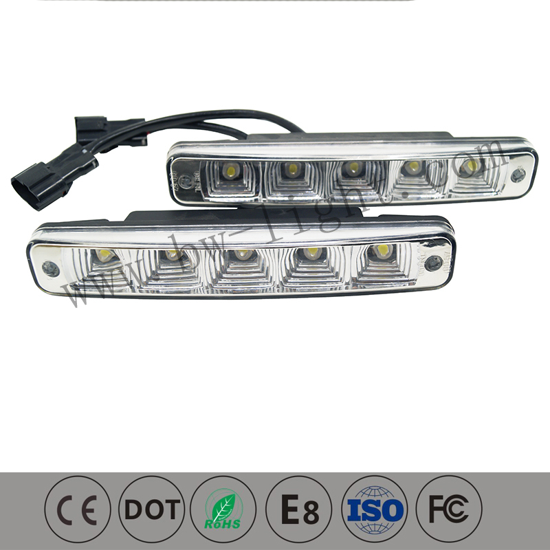 DRL 6W DC12V LED lâmpada de luz de circulação diurna