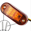 Lâmpada marcadora lateral de apuramento oval de 2,5 "Trailer Luzes de carro marcadoras laterais LED