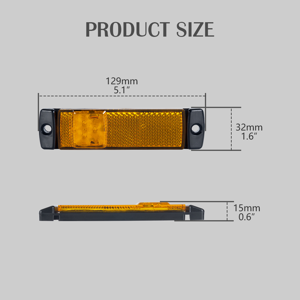 Amber Led Marker Light com indicadores para caminhão