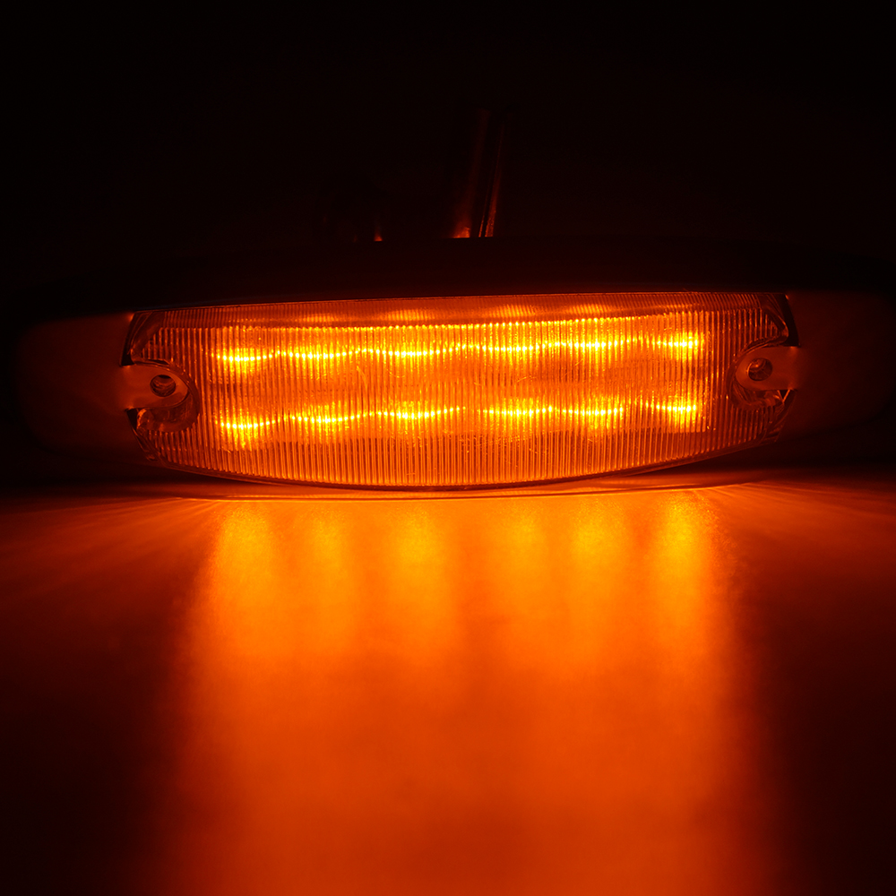Luz lateral do marcador de LED vermelho Chrome para veículos