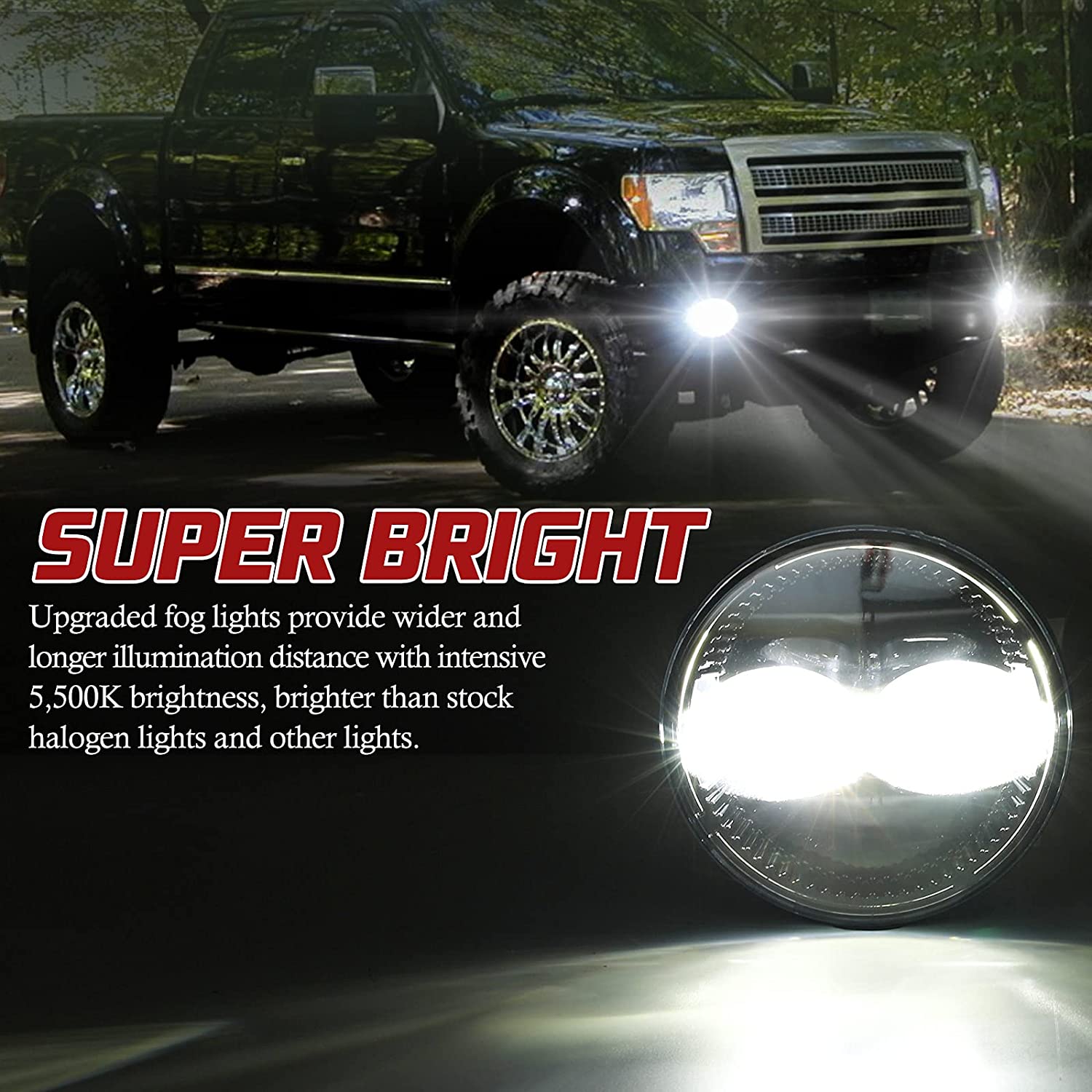 4,5 "Inch Ford LED Round Work Light F150 2009-2014