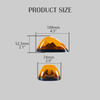 FORD T10 LENTES AMBER AMBER LENTS DE LENTAS DE TACHA DE TAC