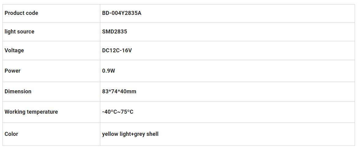 Dodge cerview Mirror Lights BD-004Y2835A