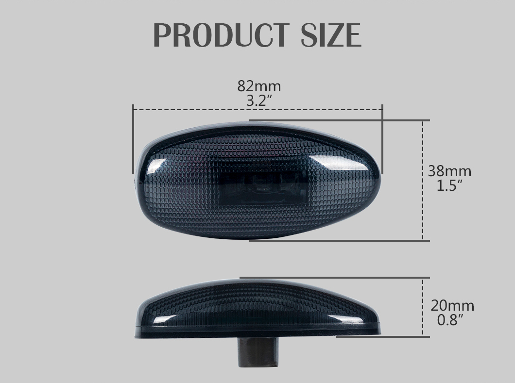 Luzes do marcador lateral