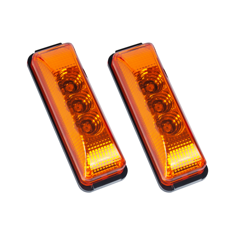 Luz indicadora lateral LED âmbar automotiva para carros