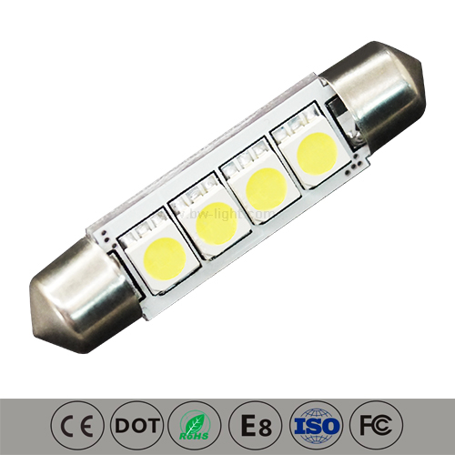 43mm S8.5mm Luzes de Dome Interior do carro LED Festoon Bulbs