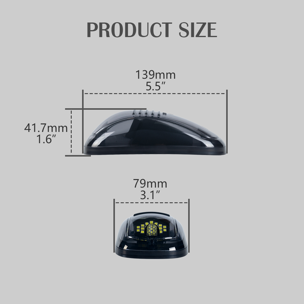LED CABELHO DE CABELO TOP TOP TOP TELHO BRANCO AVISO LIGHT Light for Dodge