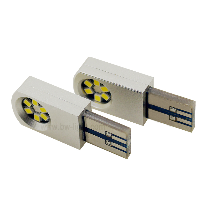 Lâmpada de luz LED automática Canbus de cor cinza T10 