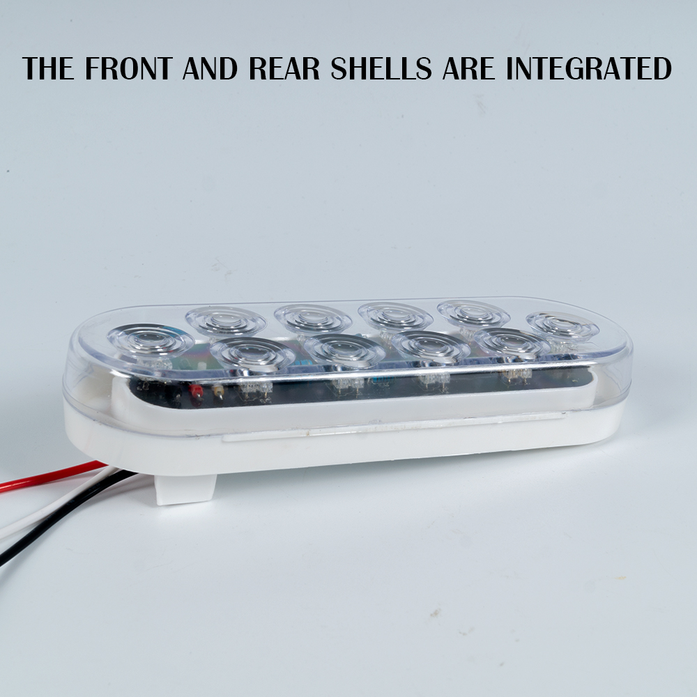 Luz traseira de LED oval âmbar de 6 polegadas 