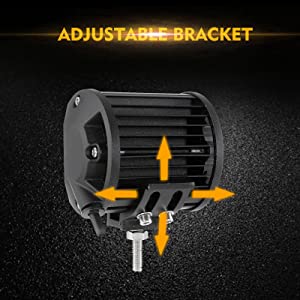 LED 4 polegadas quadradas 120W Luz de trabalho 