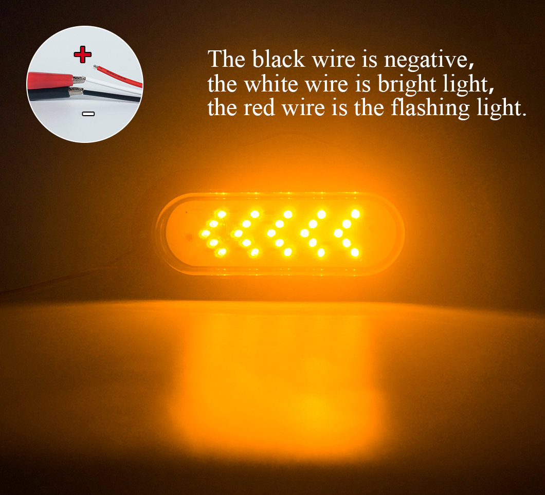 Luz traseira de 6 polegadas LED 6 