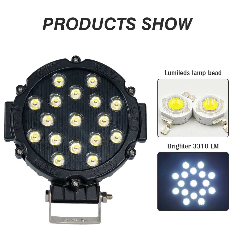 Luz de trabalho LED de 27 Watts, luz de trabalho LED &agrave; prova de &aacute;gua, luz de trabalho LED &agrave; prova d'&aacute;gua de venda quente, luzes fracas de trator LED &agrave; prova d'&aacute;gua, luz de trator LED &agrave; prova d'&aacute;gua de venda quente