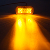 Luz indicadora lateral LED amarela automotiva para carros