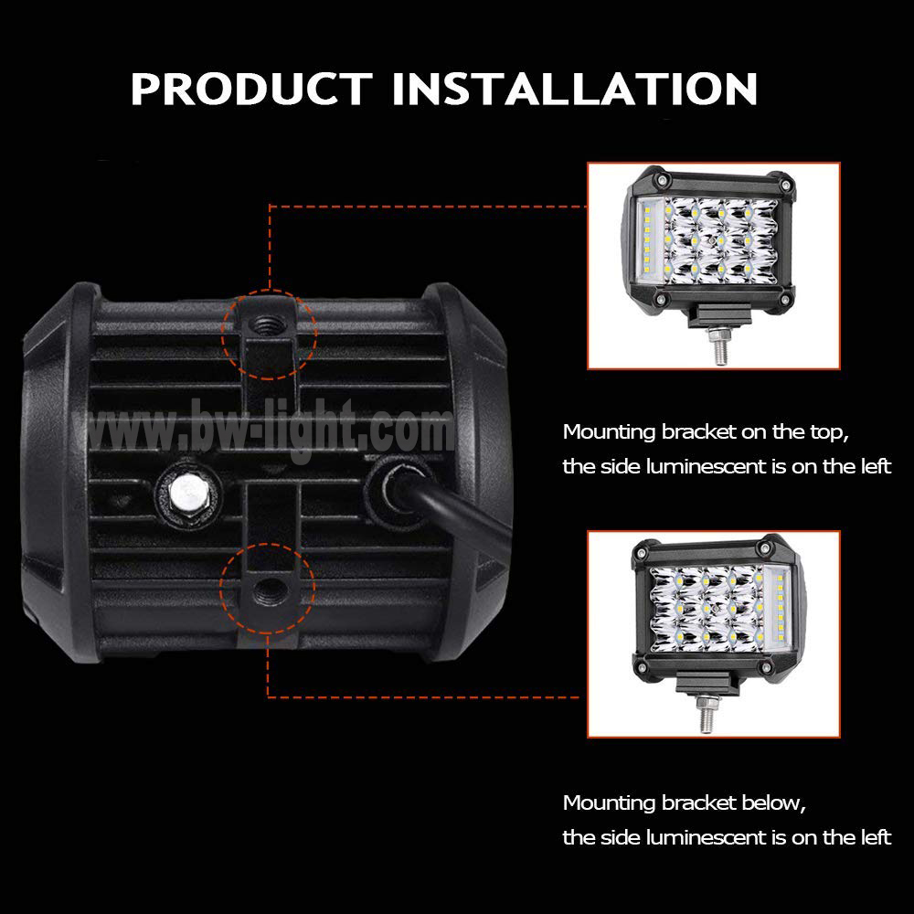 Barra de luz de condução de LED de LED de 63w de 63W amarelo 