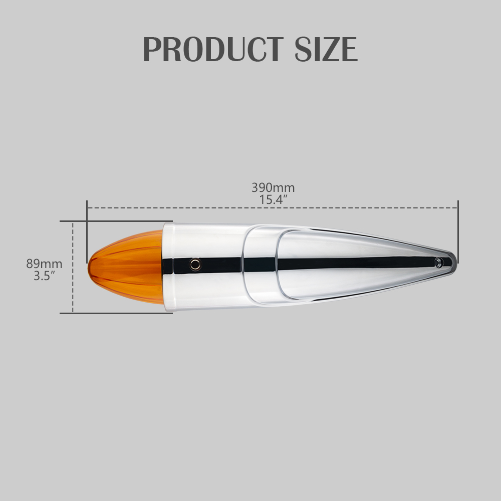 Caminhões de serviço pesado Torpedo Cab Marker Luzes do telhado 