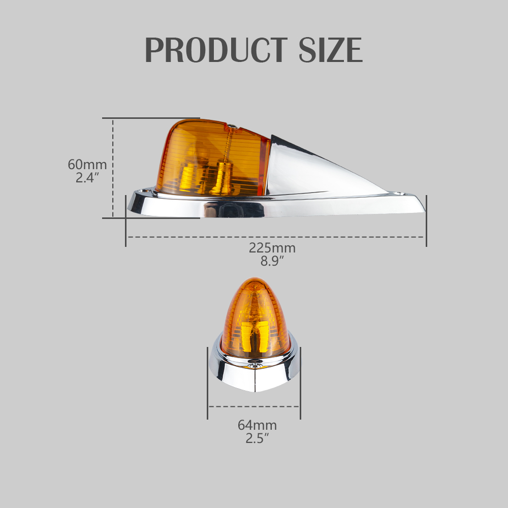 Universal Truck LED CAB TOP TEP ROUNDER LUZES