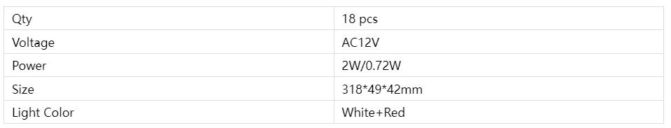 Luzes de freio Chevy GX-018WR2835B-S