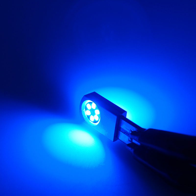 Lâmpada azul 12V 194 led interior do carro