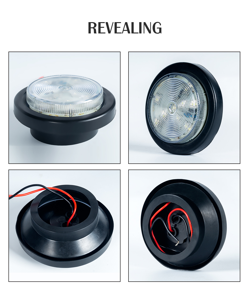 Luzes laterais do marcador de folga do LED &agrave; prova d'&aacute;gua, luzes laterais de folga do LED redondo, luzes laterais do marcador de libera&ccedil;&atilde;o do LED de reboque, luzes laterais de folga do LED &agrave; prova d'&aacute;gua, luzes laterais de folga, luz de folga do reboque &agrave; prova d'&aacute;gua