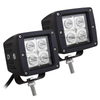 Luz de trabalho led quadrada amarela 12 w