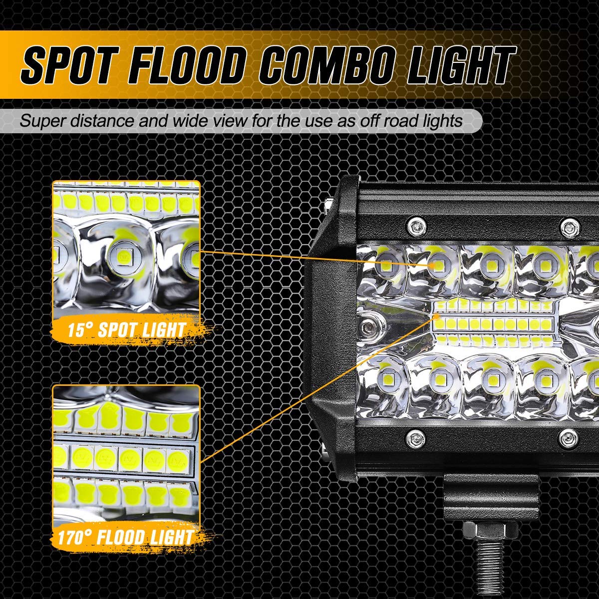 Barra de luz de trabalho LED 60 W 4 "Spot Flood Combo