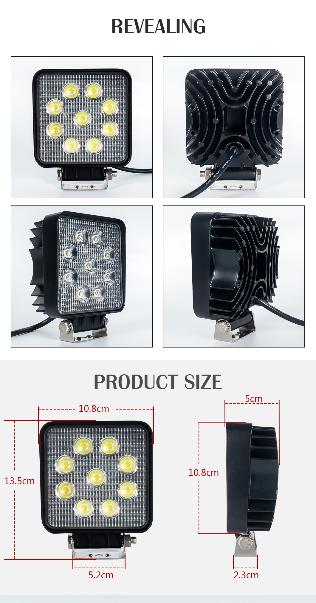 Automotivo 48W*2 LEVA LEITO DE TRABALHO PARA CAMINCHAS
