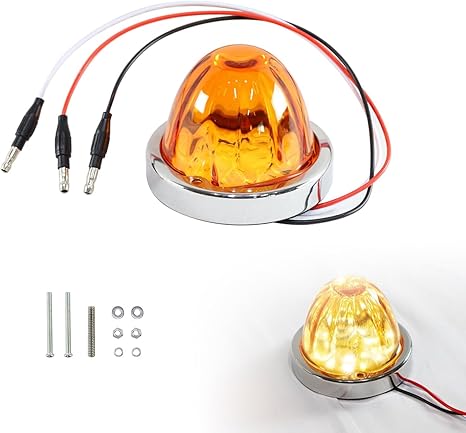 Luzes de melancia LED para caminh&atilde;o semi -caminh&atilde;o Mini &aacute;gua de mel&atilde;o semi -caminh&atilde;o Luzes de caminh&atilde;o marcador de telhado marco de vidro leve Luz do telhado leve para o trailer de Turck Trailer 