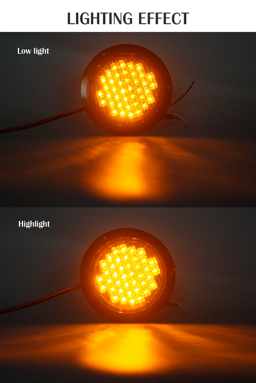 Luz traseira de LED de 6 polegadas