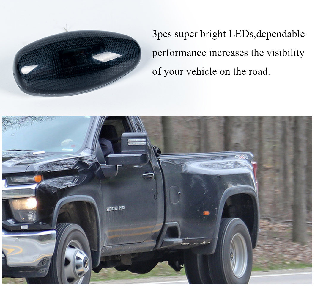 Luzes laterais de marcador de Silverado LED