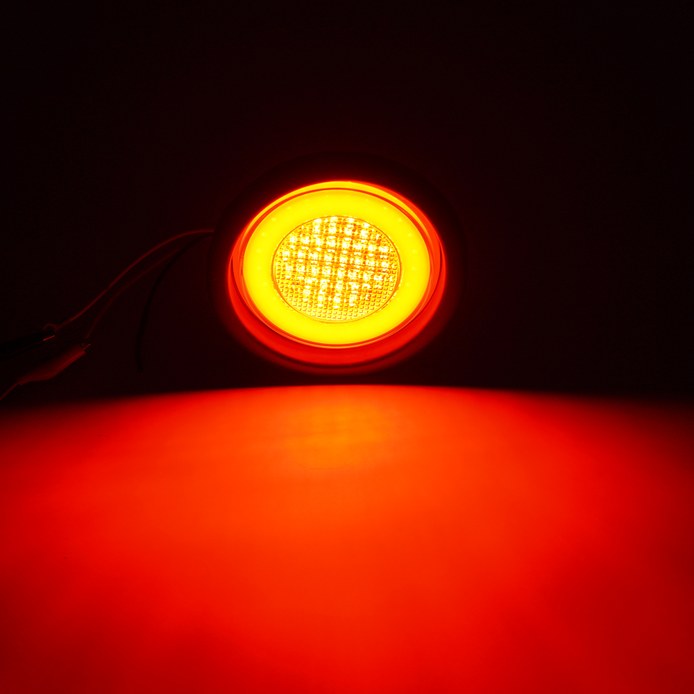 Luzes traseiras de trailer de LED redondos de 4 '' de 4 '' de polegada com plugue 